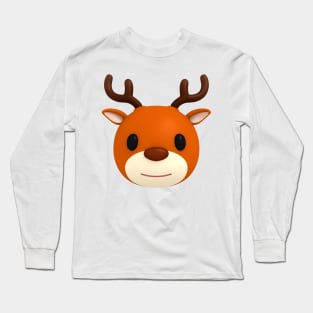 Santa's Deer Long Sleeve T-Shirt